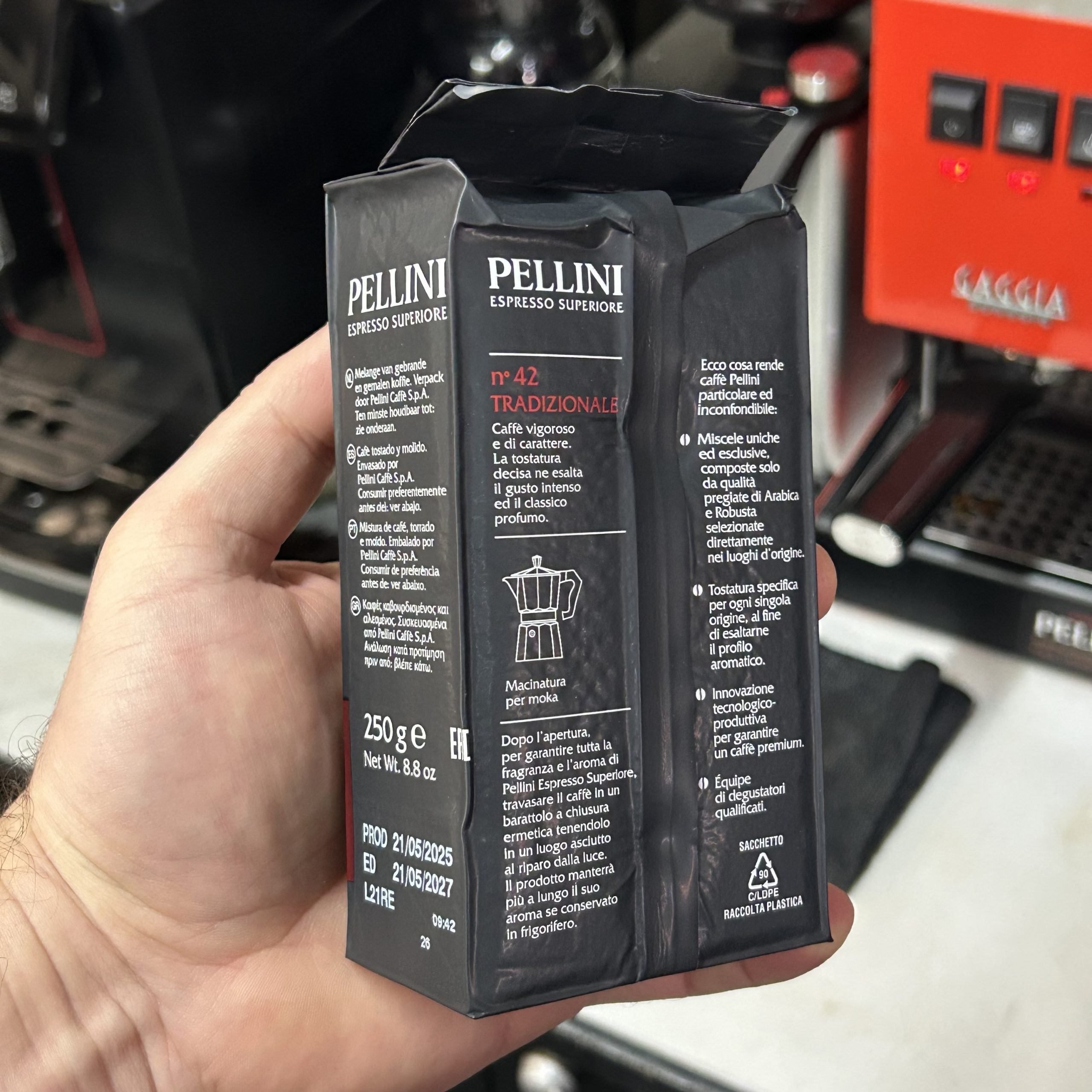 Pellini Tradizionale 250g mljevena moka - Slika 3