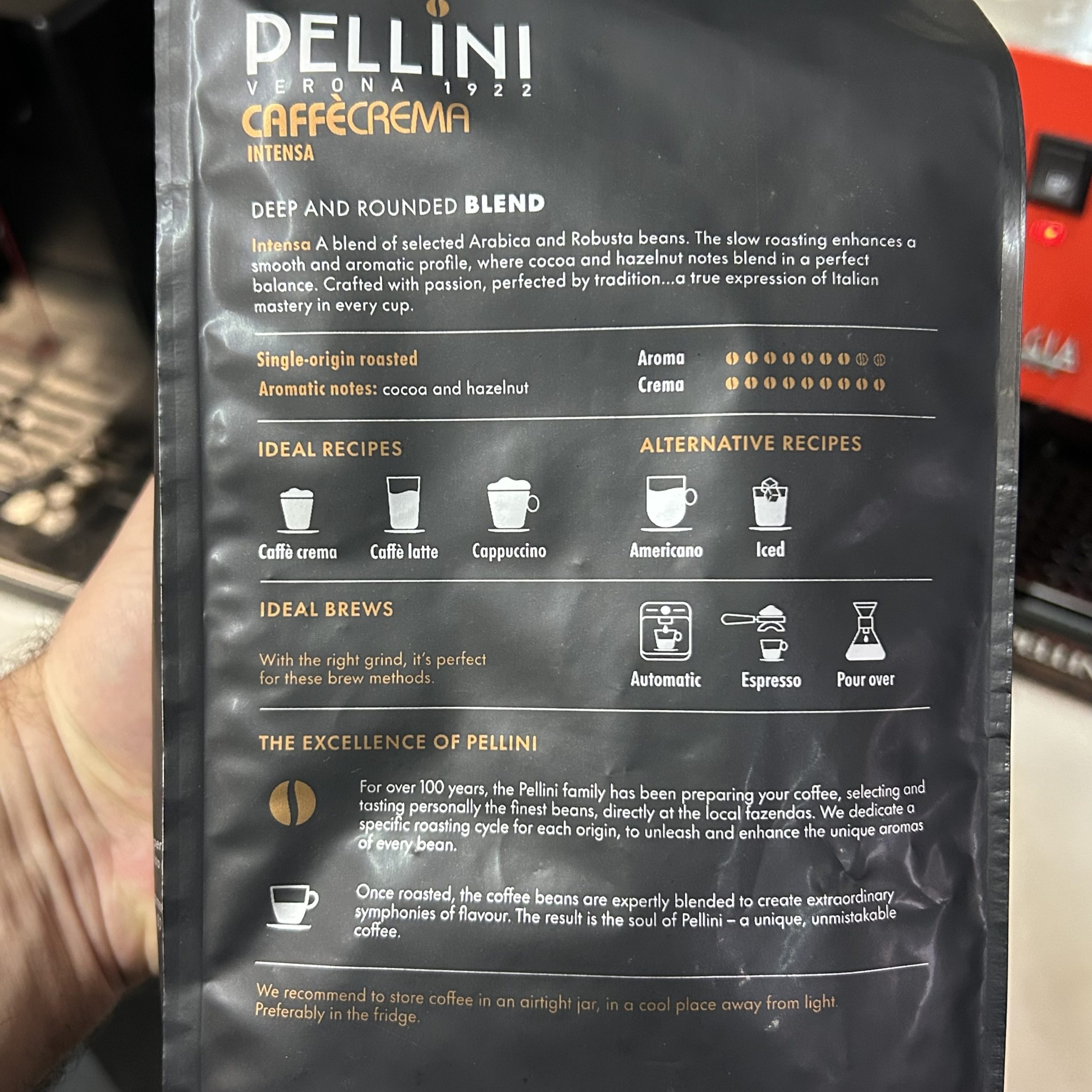 Pellini CaffèCrema Intensa 1kg zrno - Slika 4