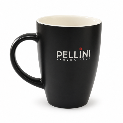 Šalica Pellini Nera bijela kava